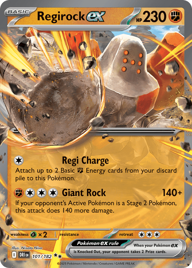 Regirock ex — Destined Rivals #101