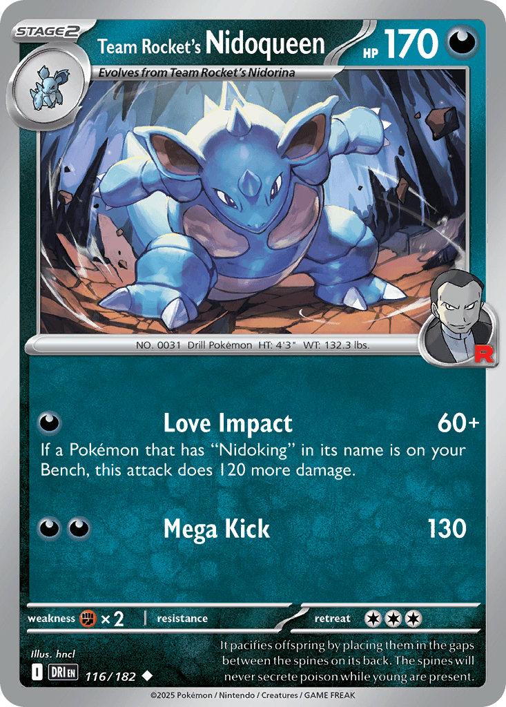 Team Rocket's Nidoqueen — Destined Rivals #116