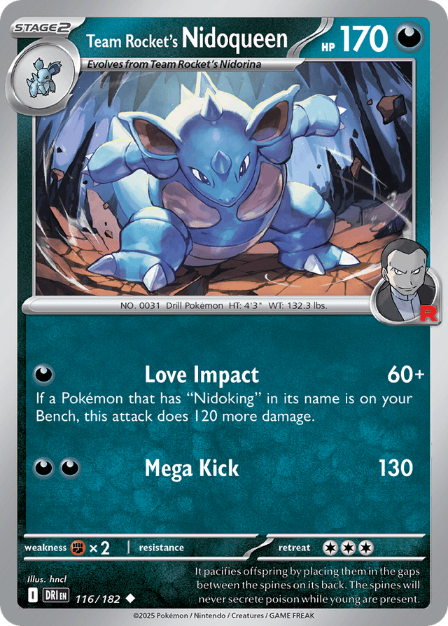 Team Rocket's Nidoqueen — Destined Rivals #116