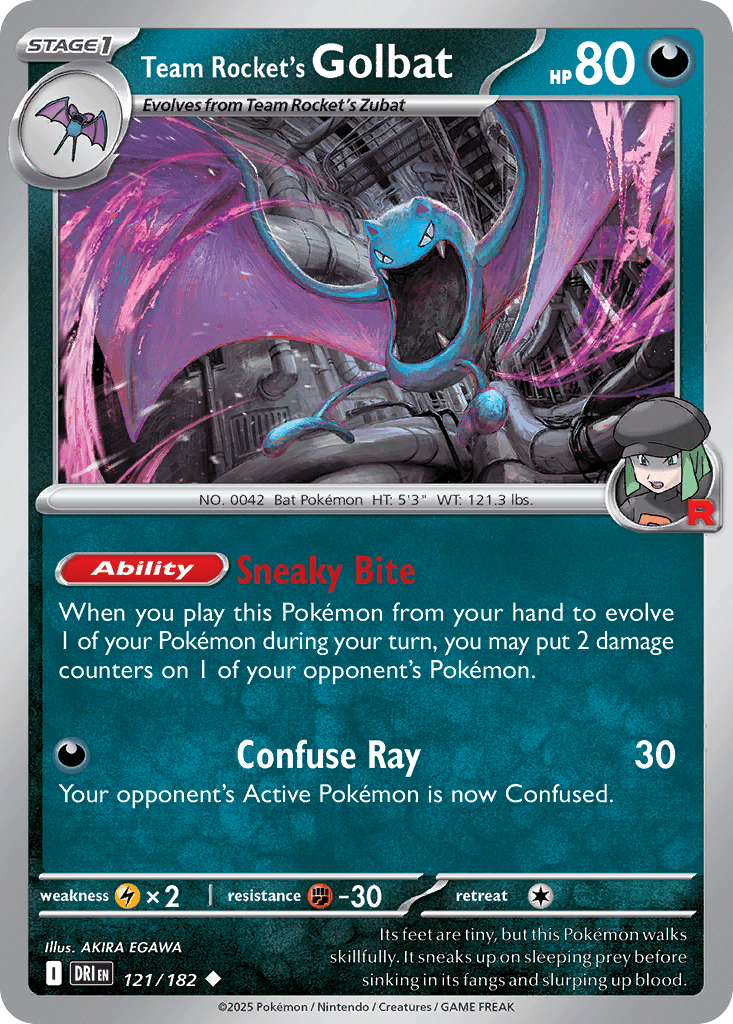 Team Rocket's Golbat — Destined Rivals #121