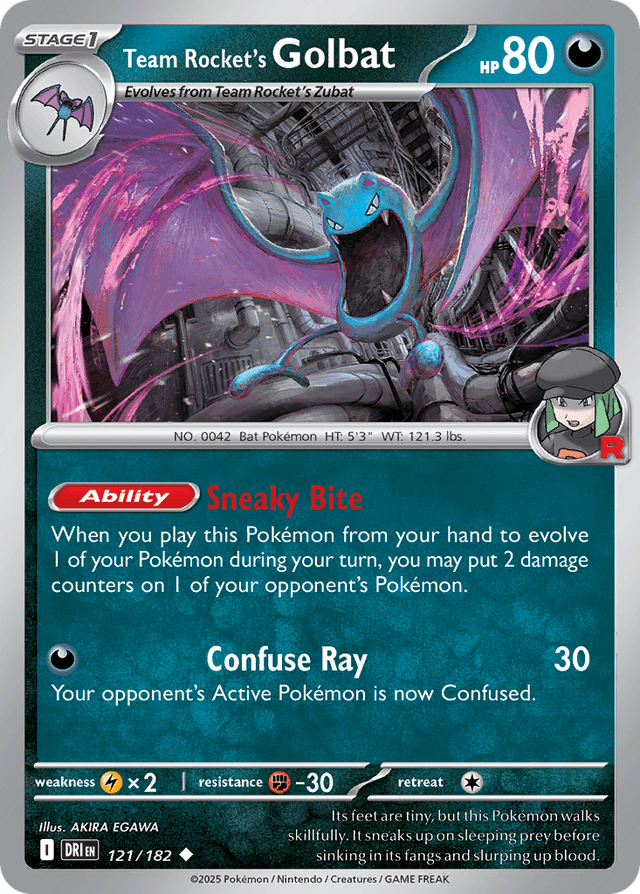 Team Rocket's Golbat — Destined Rivals #121