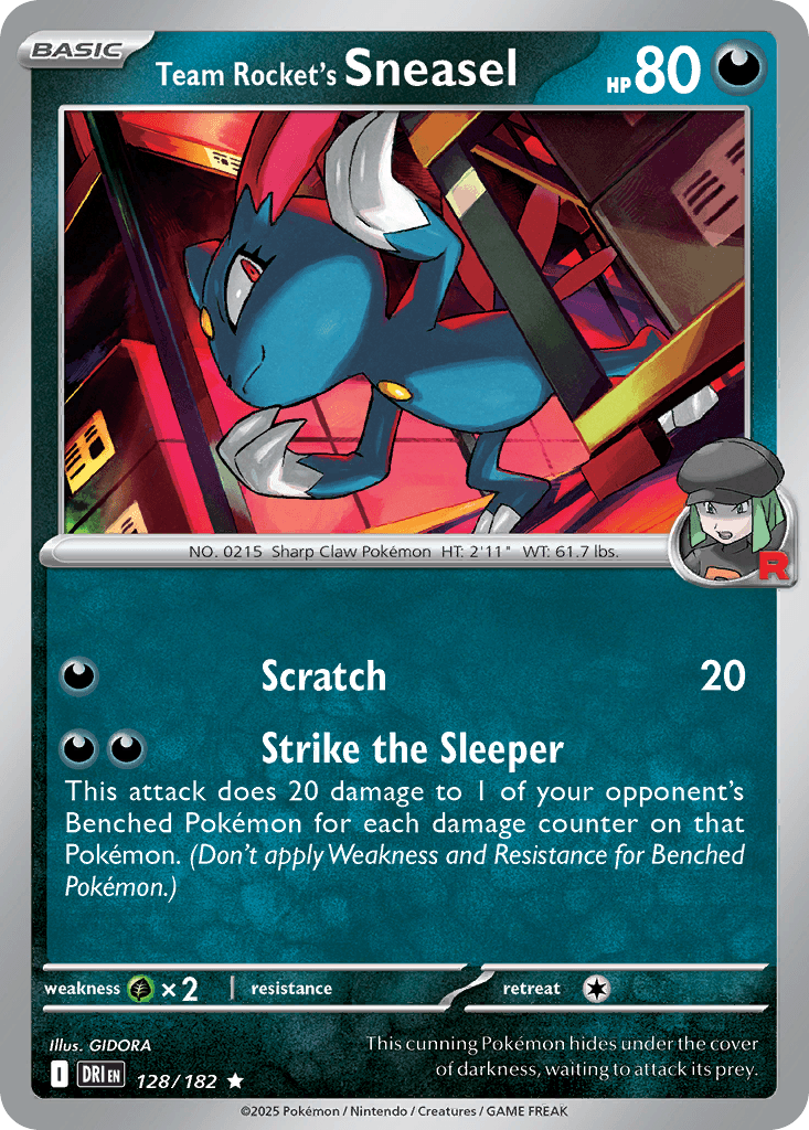 Team Rocket's Sneasel — Destined Rivals #128