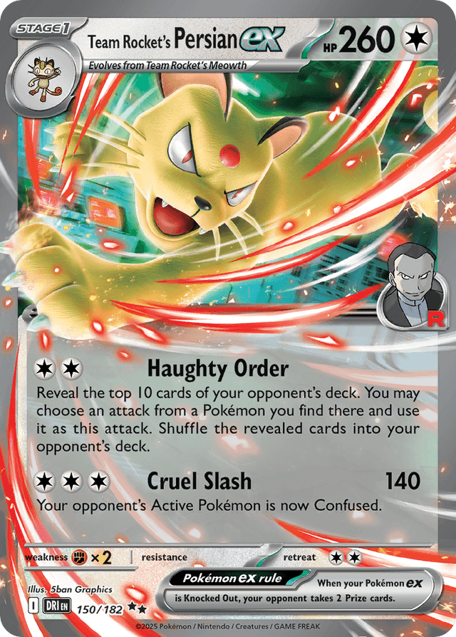 Team Rocket's Persian ex — Destined Rivals #150