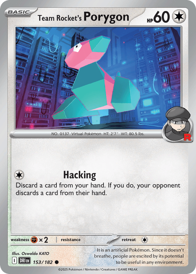 Team Rocket's Porygon — Destined Rivals #153