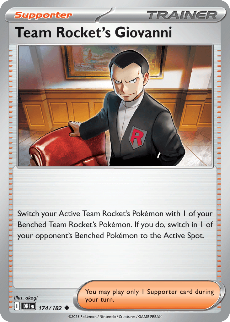 Team Rocket's Giovanni — Destined Rivals #174