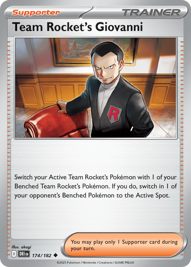 Team Rocket's Giovanni — Destined Rivals #174