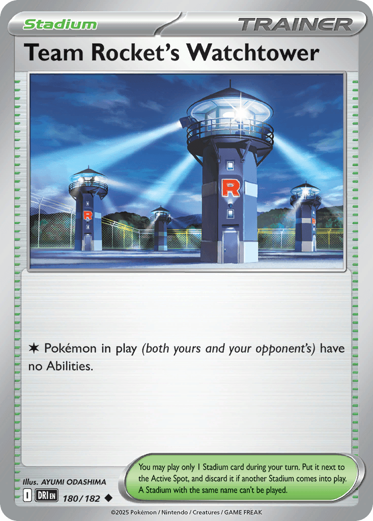 Team Rocket's Watchtower — Destined Rivals #180