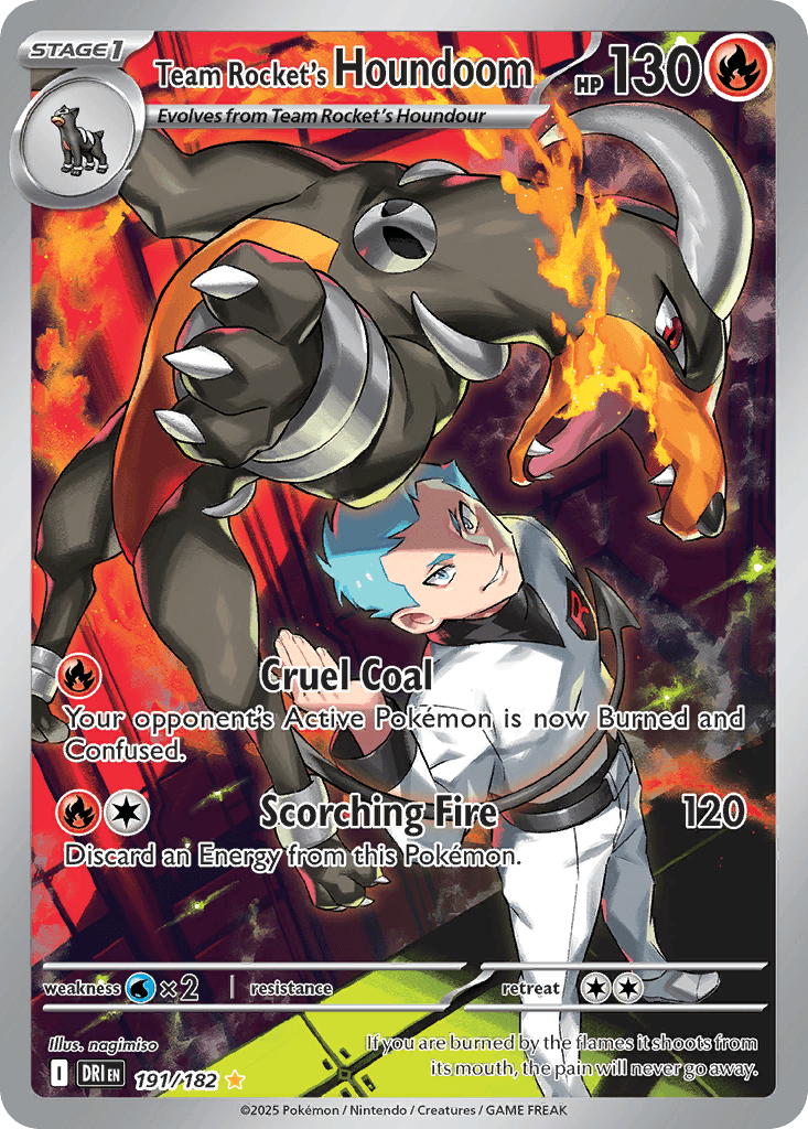 Team Rocket's Houndoom — Destined Rivals #191