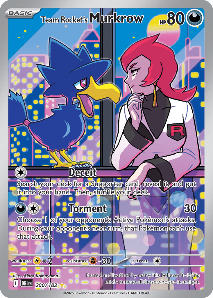 Team Rocket's Murkrow — Destined Rivals #200