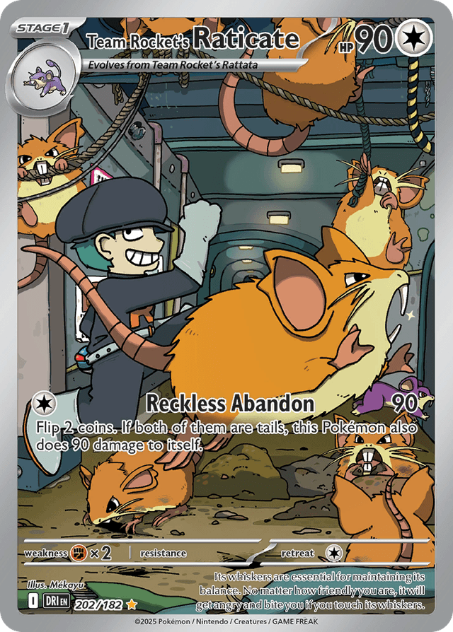 Team Rocket's Raticate — Destined Rivals #202