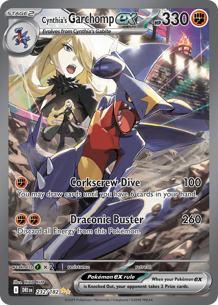 Cynthia's Garchomp ex — Destined Rivals #232