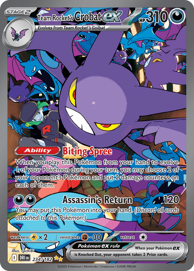 Team Rocket's Crobat ex — Destined Rivals #234