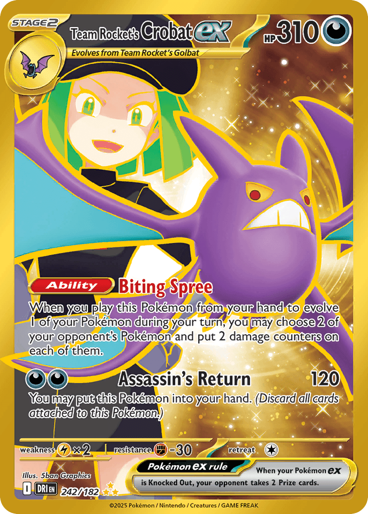 Team Rocket's Crobat ex — Destined Rivals #242