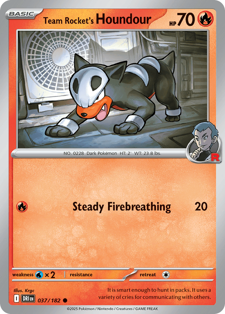 Team Rocket's Houndour — Destined Rivals #37