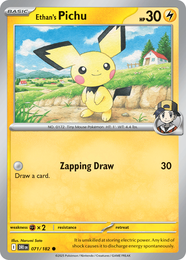 Ethan's Pichu — Destined Rivals #71