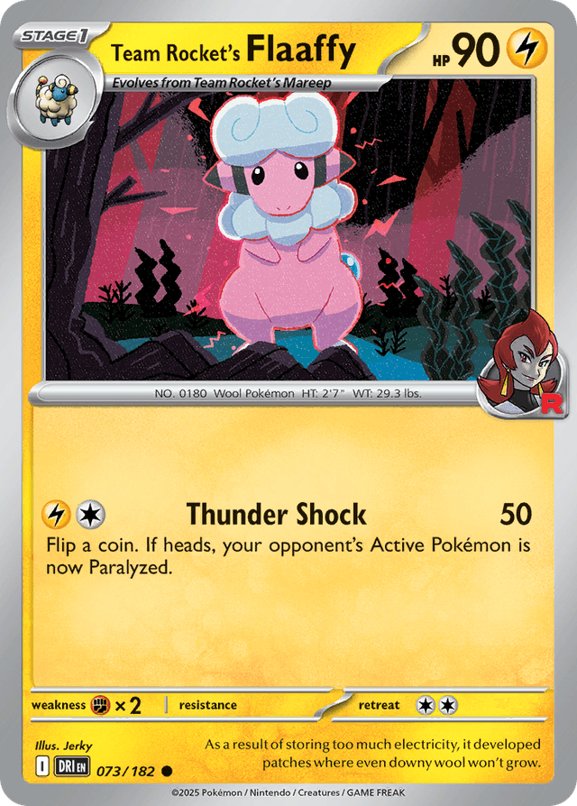 Team Rocket's Flaaffy — Destined Rivals #73