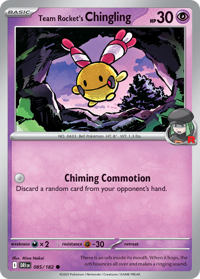 Team Rocket's Chingling — Destined Rivals #85