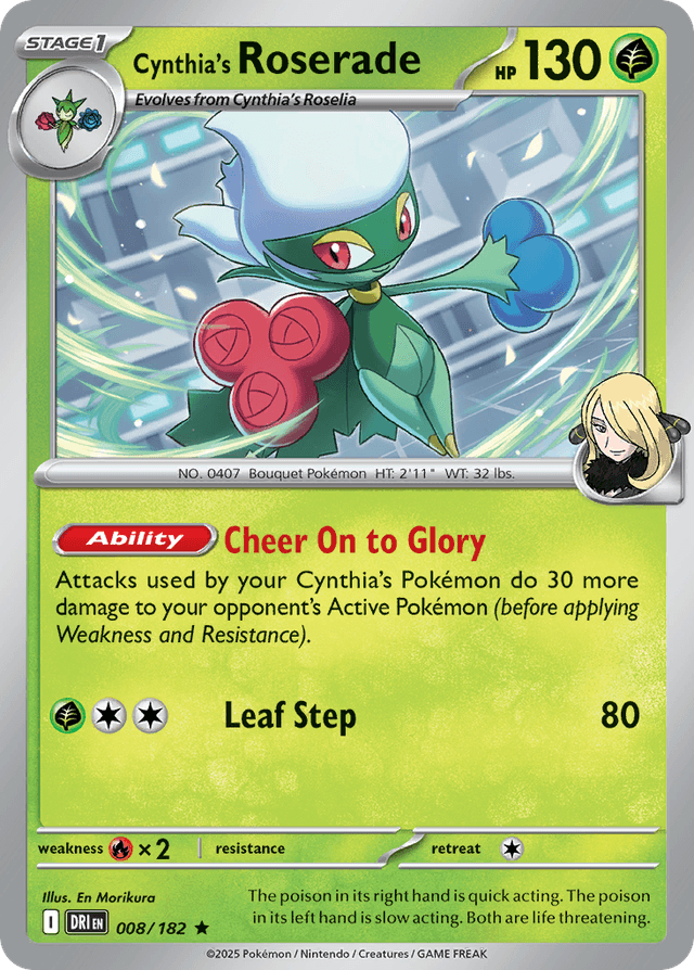 Cynthia's Roserade — Destined Rivals #8
