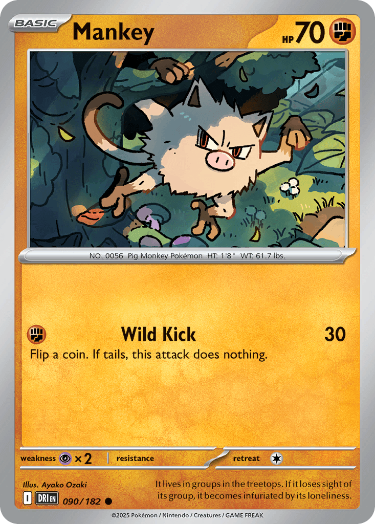Mankey — Destined Rivals #90