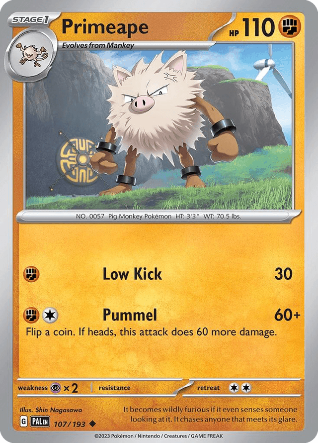 Primeape — Paldea Evolved #107