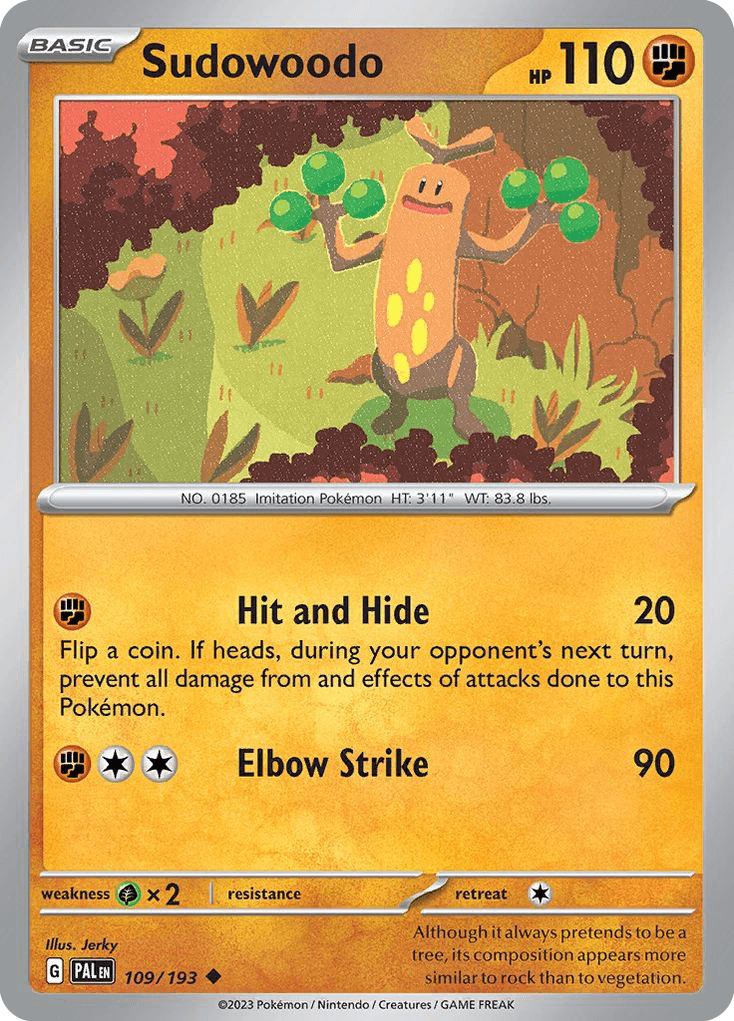 Sudowoodo — Paldea Evolved #109