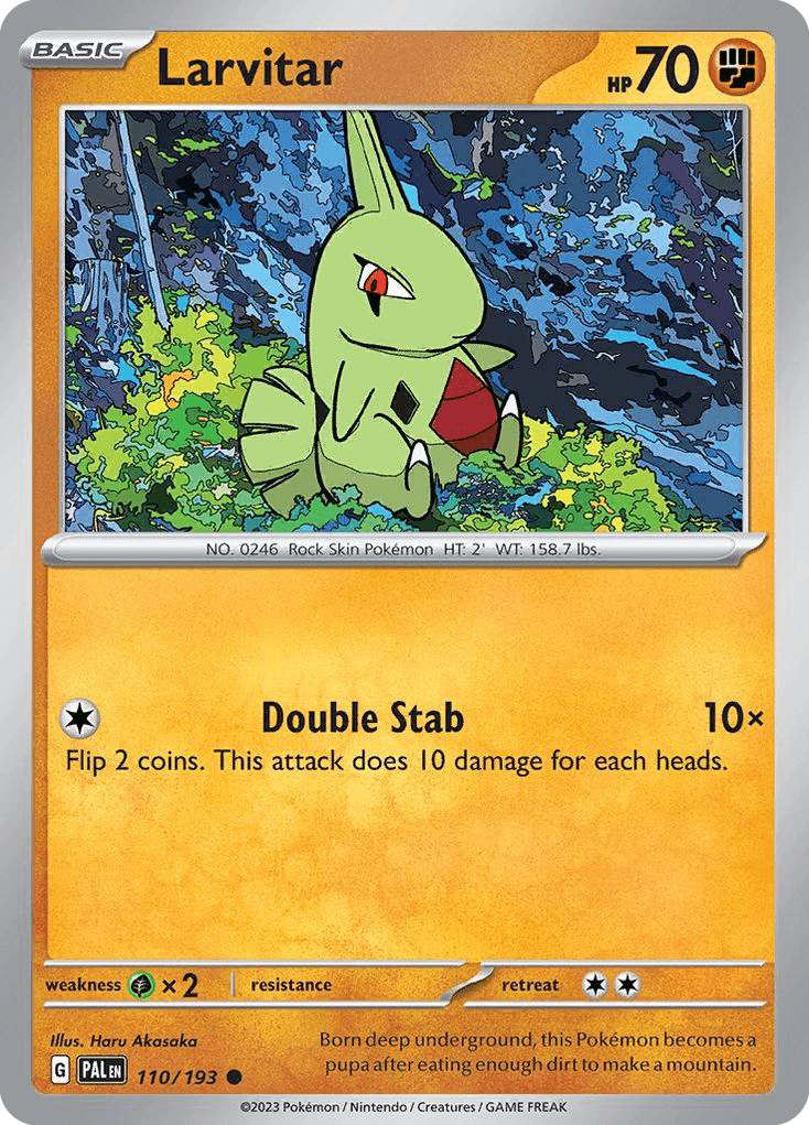 Larvitar — Paldea Evolved #110