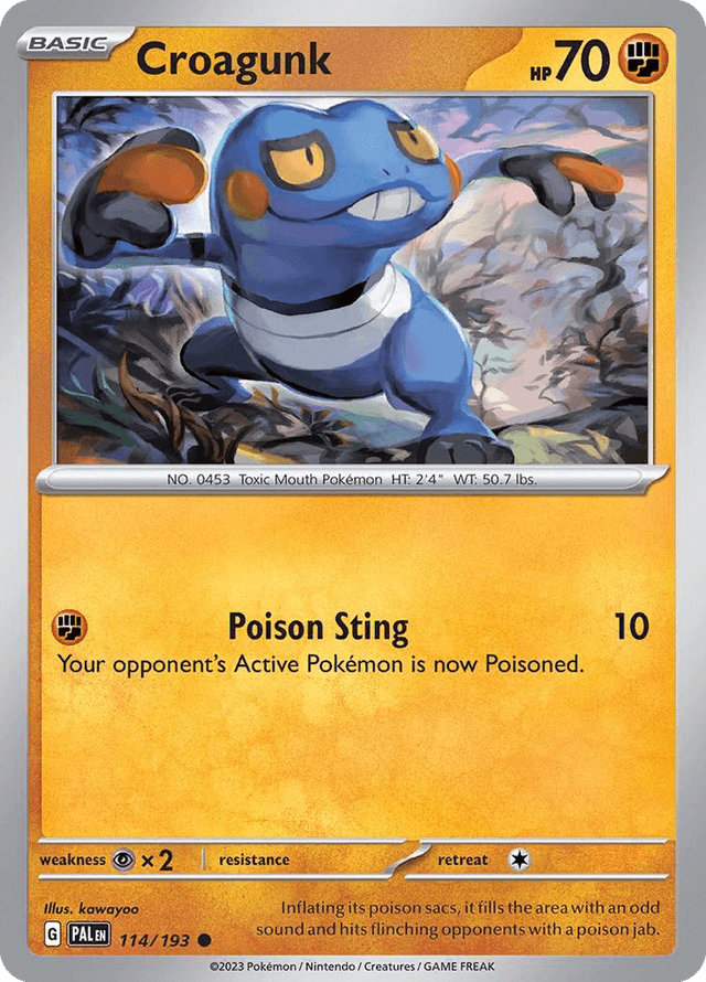 Croagunk — Paldea Evolved #114