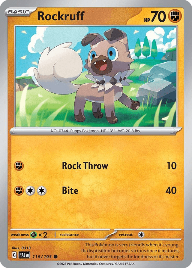 Rockruff — Paldea Evolved #116