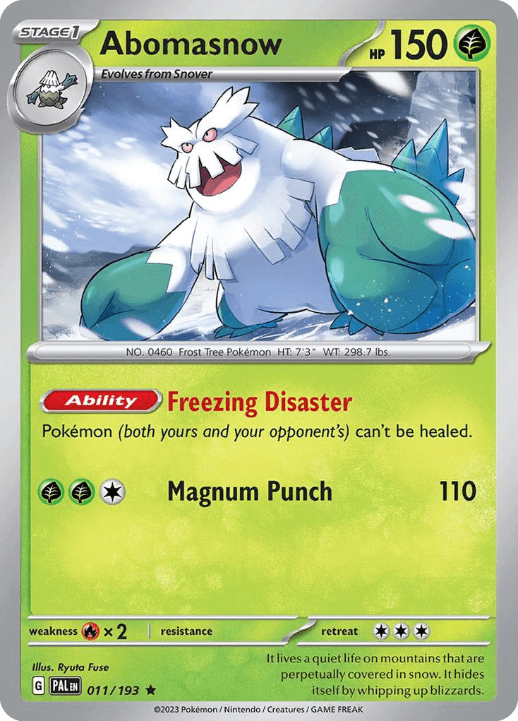 Abomasnow — Paldea Evolved #11