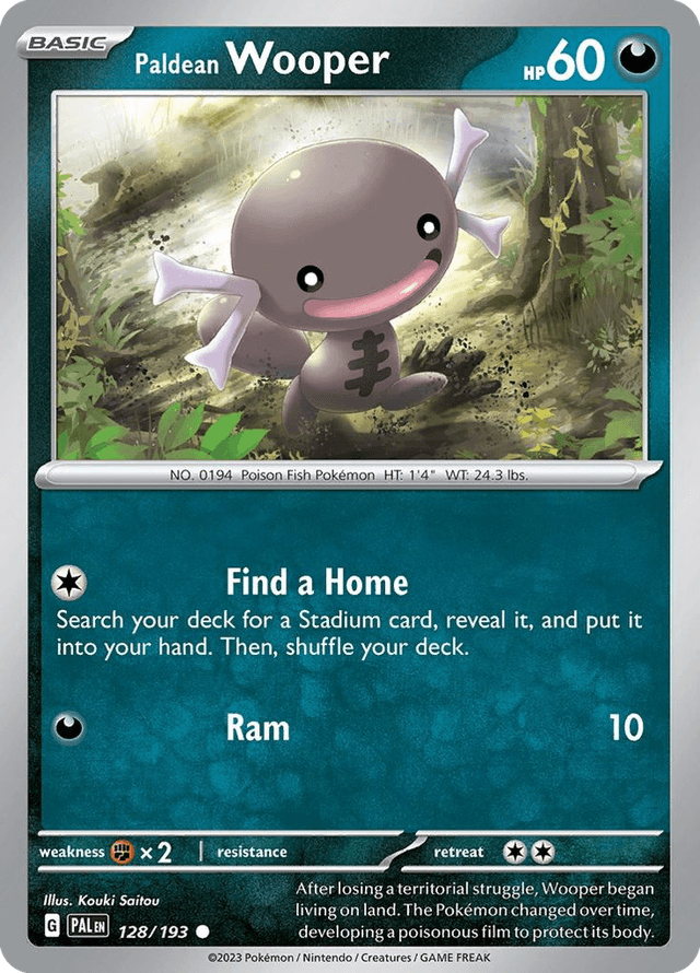 Paldean Wooper — Paldea Evolved #128