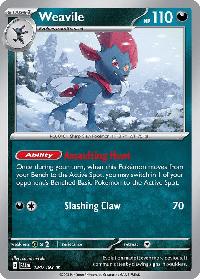 Weavile — Paldea Evolved #134