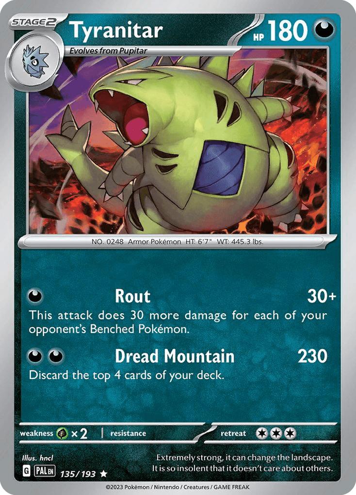 Tyranitar — Paldea Evolved #135