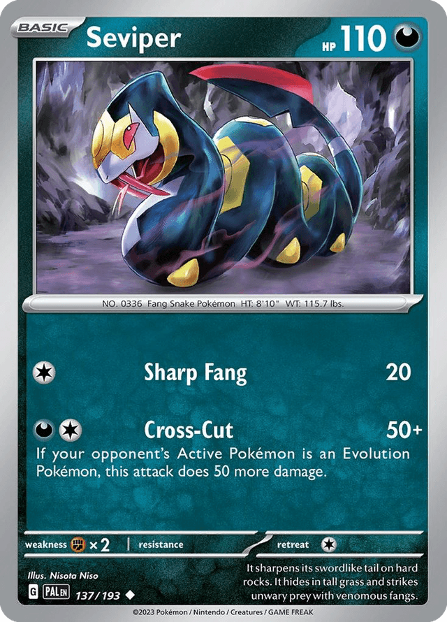 Seviper — Paldea Evolved #137