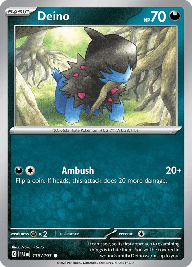 Deino — Paldea Evolved #138