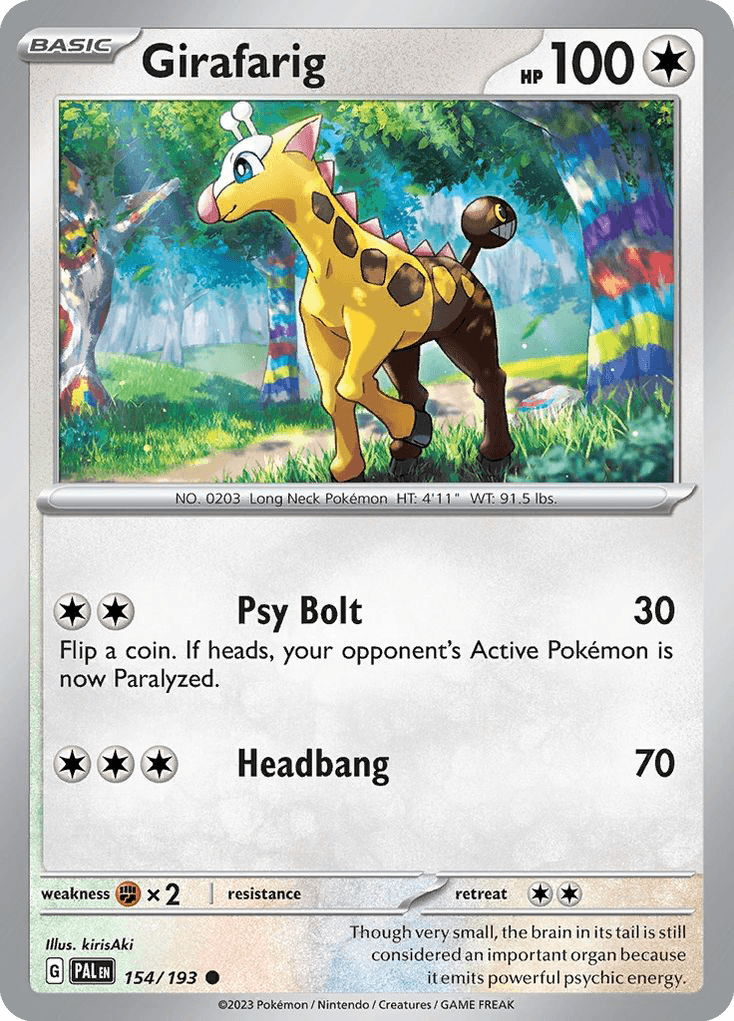 Girafarig — Paldea Evolved #154