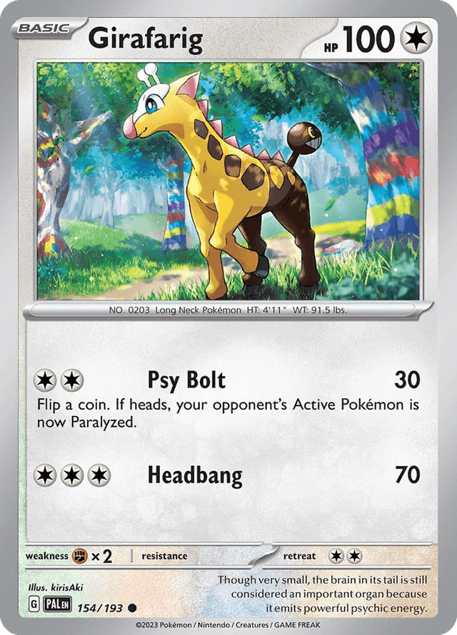Girafarig — Paldea Evolved #154