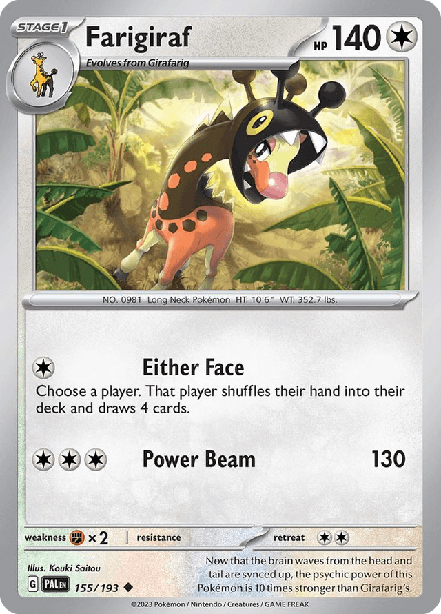 Farigiraf — Paldea Evolved #155