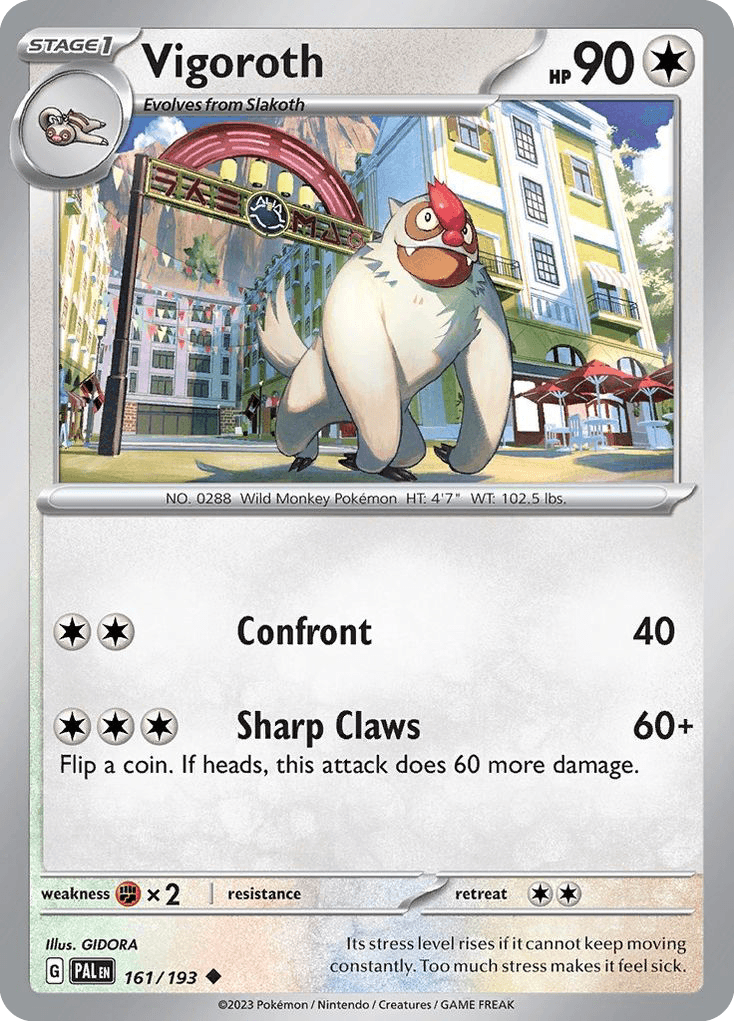 Vigoroth — Paldea Evolved #161