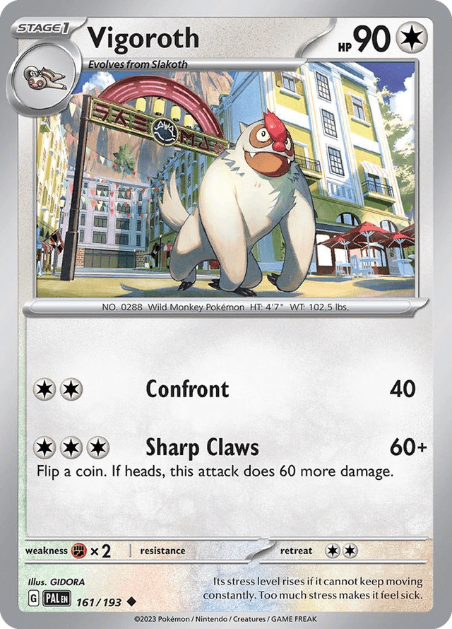 Vigoroth — Paldea Evolved #161