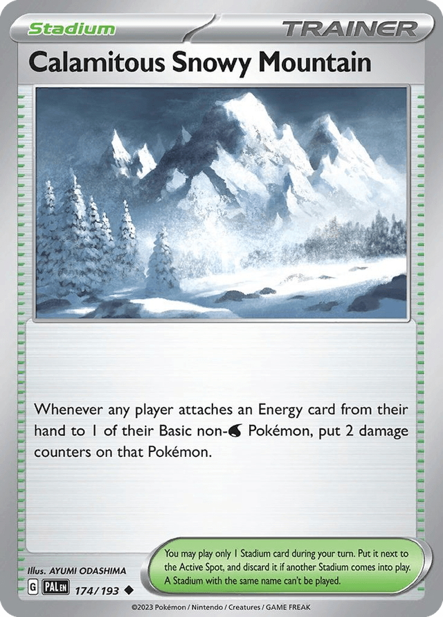 Calamitous Snowy Mountain — Paldea Evolved #174