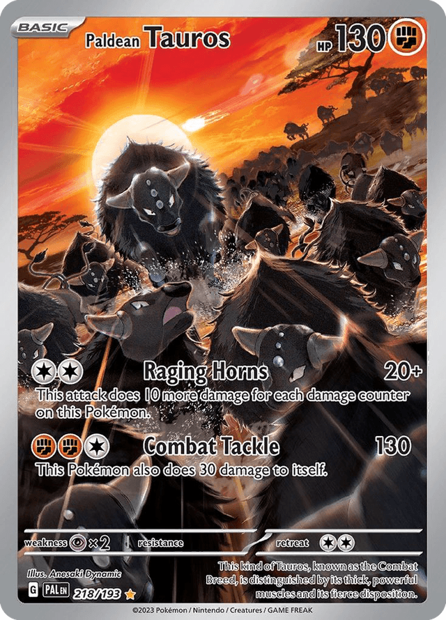Paldean Tauros — Paldea Evolved #218