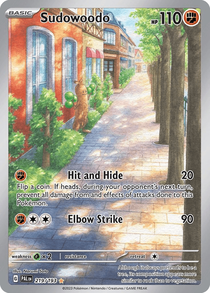Sudowoodo — Paldea Evolved #219