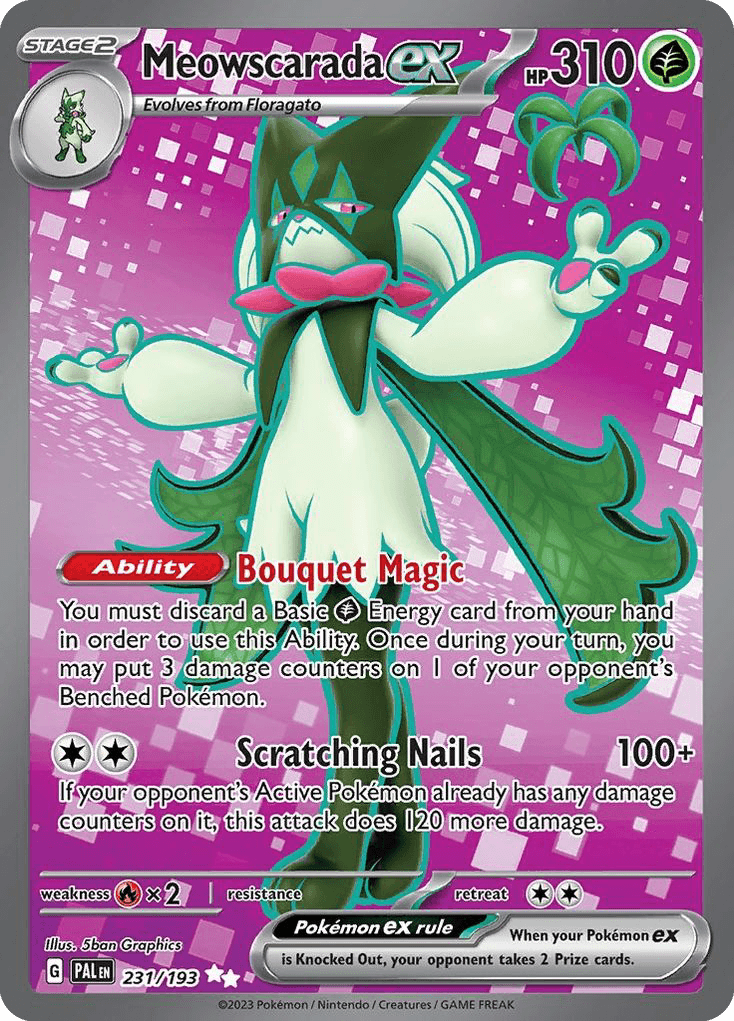 Meowscarada ex — Paldea Evolved #231