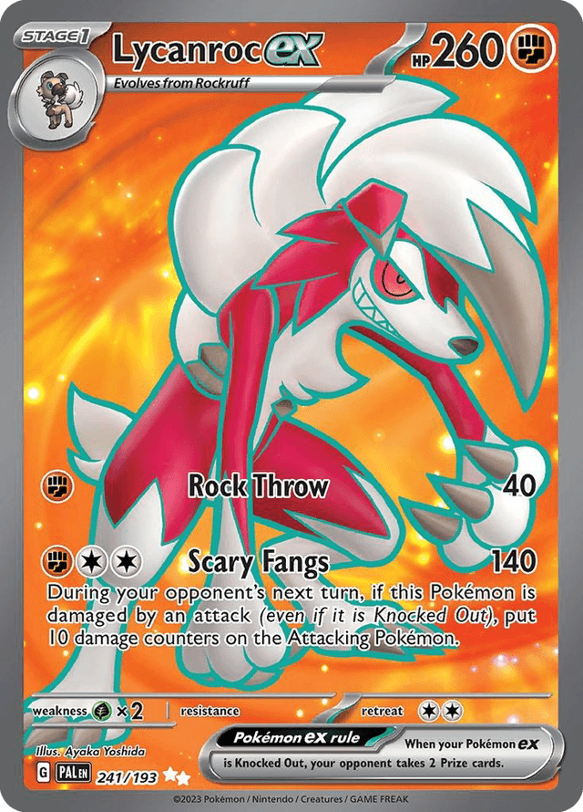 Lycanroc ex — Paldea Evolved #241