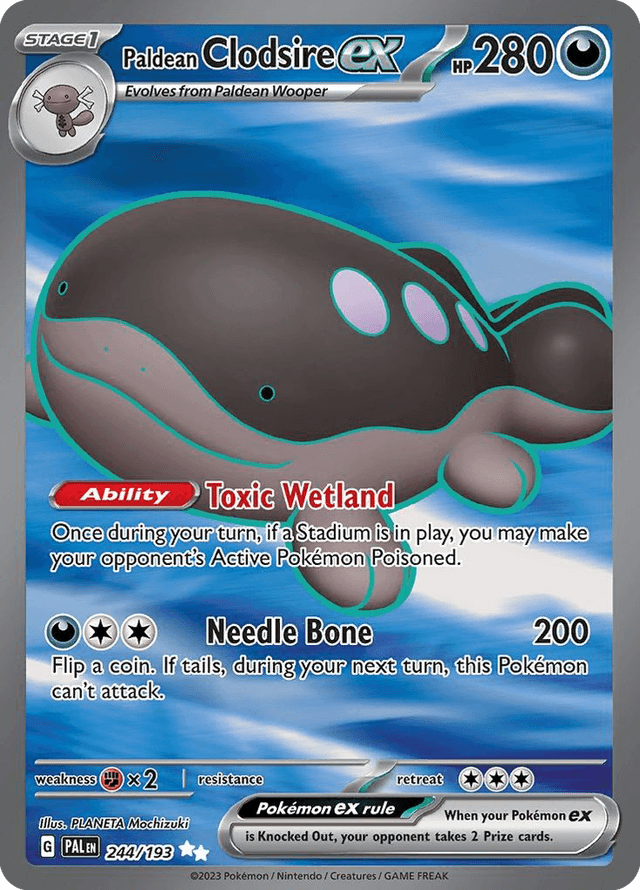 Paldean Clodsire ex — Paldea Evolved #244