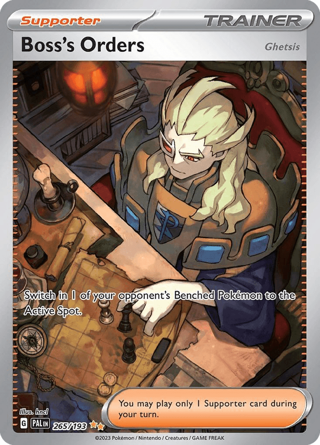 Boss's Orders (Ghetsis) — Paldea Evolved #265