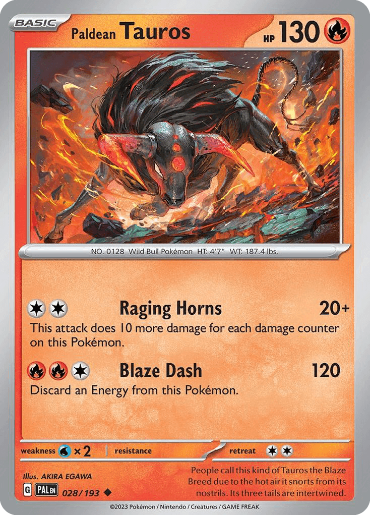 Paldean Tauros — Paldea Evolved #28