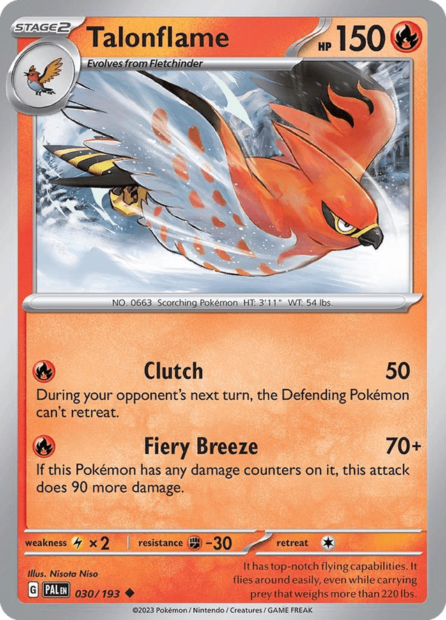 Talonflame — Paldea Evolved #30