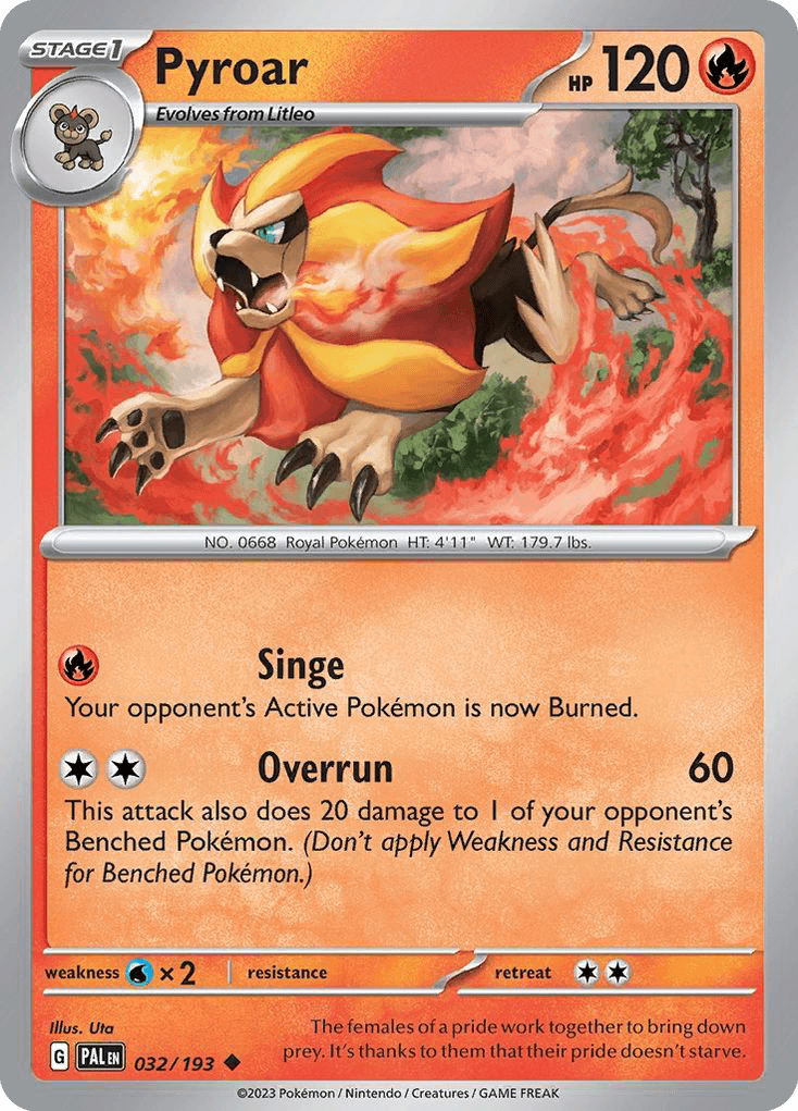 Pyroar — Paldea Evolved #32