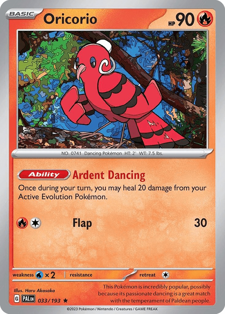 Oricorio — Paldea Evolved #33